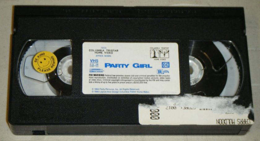 PARTY GIRL VHS MOVIE, Columbia Tristar Video 1995   Parker Posey 