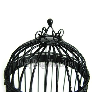 Miniature Black Birdcage Earring Jewelry Display #17  