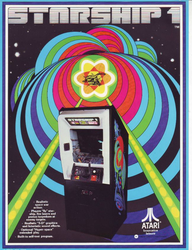   ORIG. VIDEO ARCADE GAME ADVERTISING SALES FLYER BROCHURE 1977  