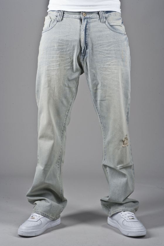 Akademiks Mens Jean V52P26TR LVI Were £59.99 Now £24.99  