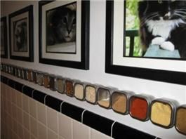 Michele used magnetic paint and our precut rounds to create her wall 