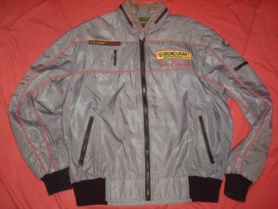 Vintage Style Auto California Hooded Nylon Racing Style Jacket Size XL 