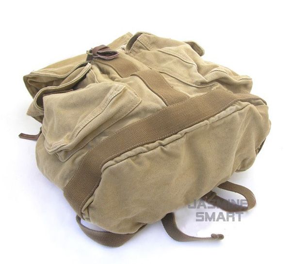 New Men Women Canvas Vintage Military Backpacks Bags  