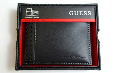   PREMIUM MENS LEATHER CREDIT CARD ID WALLET PASSCASE BIFOLD BLACK