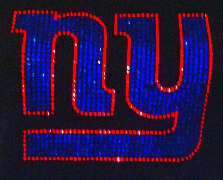   GIANTS NY blue NFL FOOTBALL LOGO RHINESTONES *ALL SIZES* SUPERBOWL