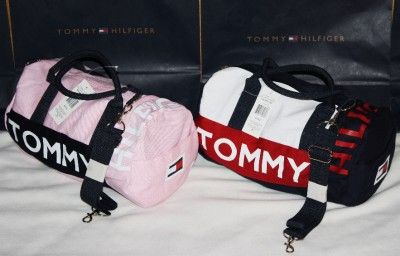   de Tommy Hilfiger/mini bolso MARINO de viaje de gimnasio de la LONA