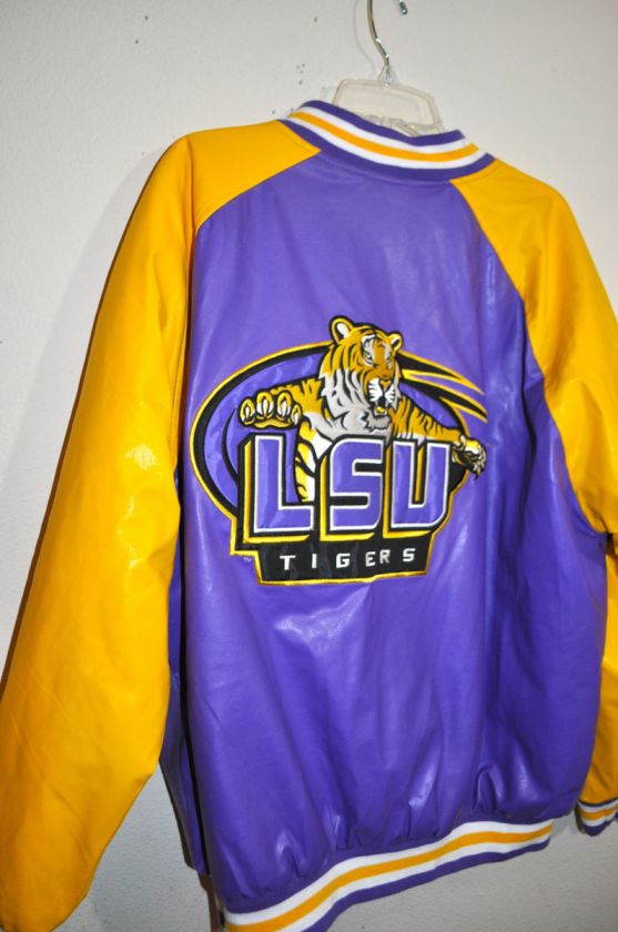   & BARRYS OUTFITTERS LSU TIGERS LETTERMAN ALUMNI JACKET XL  