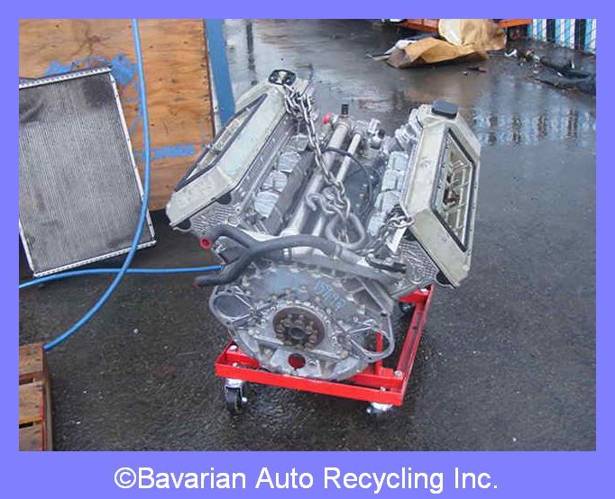 BMW V8 Long Block Engine M62 E38 740 740i 740iL parts  