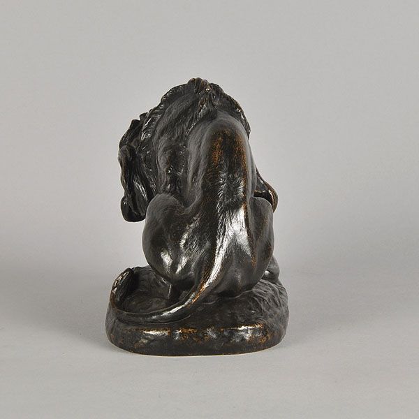 Lion and Serpent Animalier Bronze By Antoine L Barye  