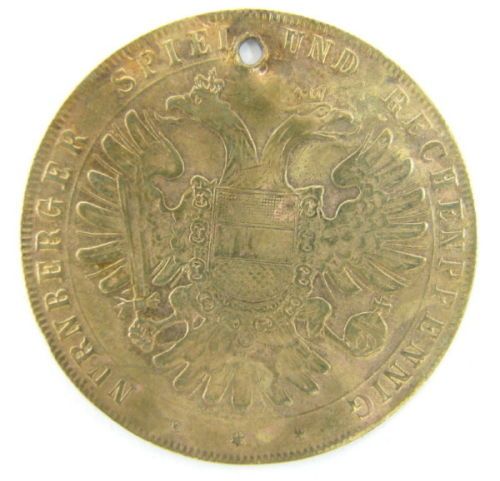 GERMAN LAUER NURNBERGER SPIEL UND RECHENPFENNIG COIN x  