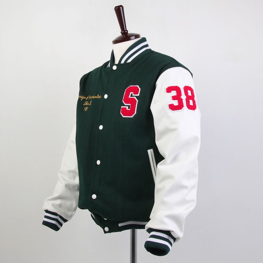 CUSTOMIZED CHENILLE LETTER VARSITY LETTERMAN JACKET  