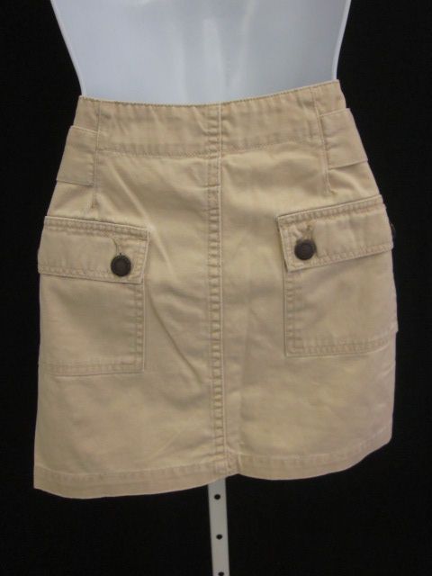 TWILL TWENTY TWO Khaki Pocket Adjustable Mini Skirt 28  