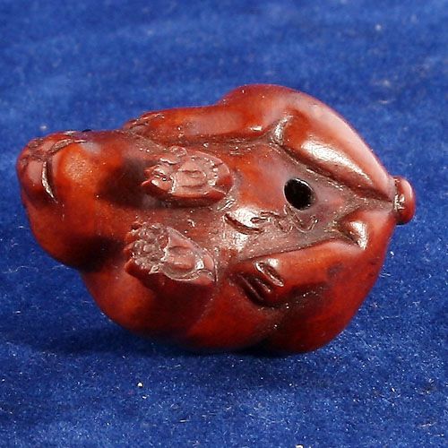  handmade boxwood ojime bead fat rabbit nbb261 navigation 