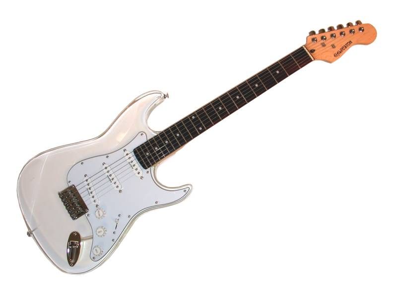 Galveston CLEAR SEE THROUGH Acrylic Vintage Strat Electric Guitar 