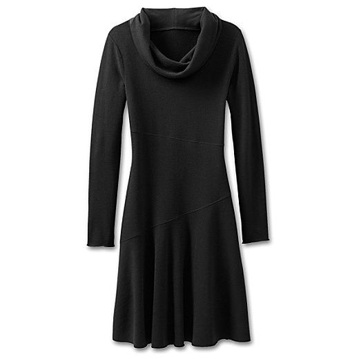 Athleta Spiral Wool Black Dress NWT M MP  