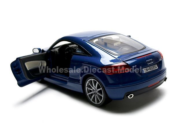 2007 AUDI TT COUPE BLUE 118 DIECAST CAR MODEL  