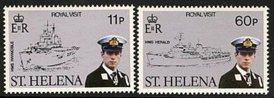 ST.HELENA ROYAL VISIT / MILITARY SHIPS MLH  