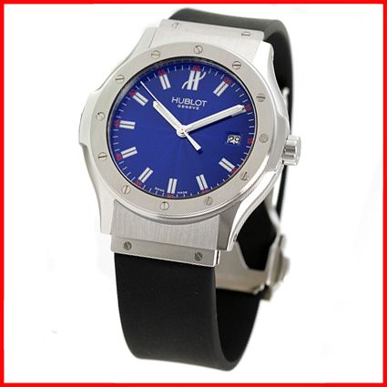 Hublot Mens Classic Blue Quartz Date Watch 1905.BF40.1  