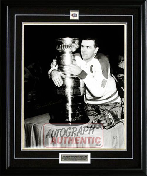 Autographed Maurice Richard Retirement 16x20 LTD 5/99  