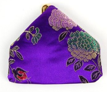 SILK BROCADE FROG COIN PURSE