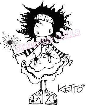 KENYA KETTO Stamping Bella Unmounted Rubber Stamp Craft  