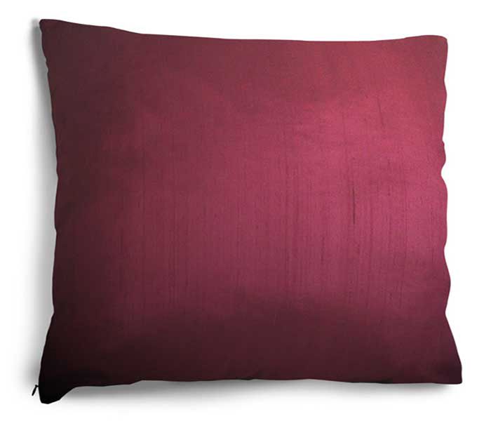 Dupioni Silk Floor Cushion Pillow 26x26 Plum New Deco  