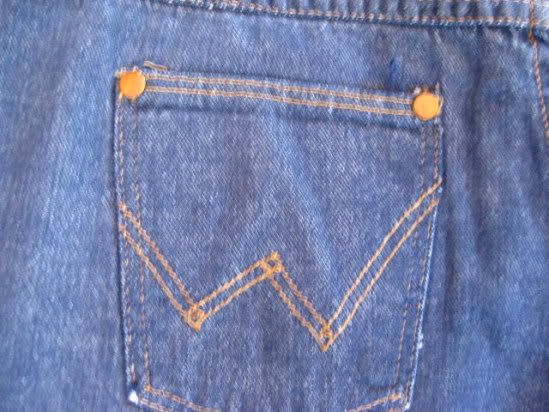 Womens Wrangler Low Waist Denim Jeans Bell Bottoms 1960  