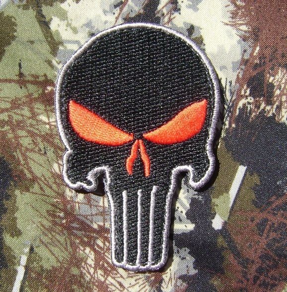 PUNISHER SKULL ARMY MORALE MILSPEC SWAT VELCRO PATCH  