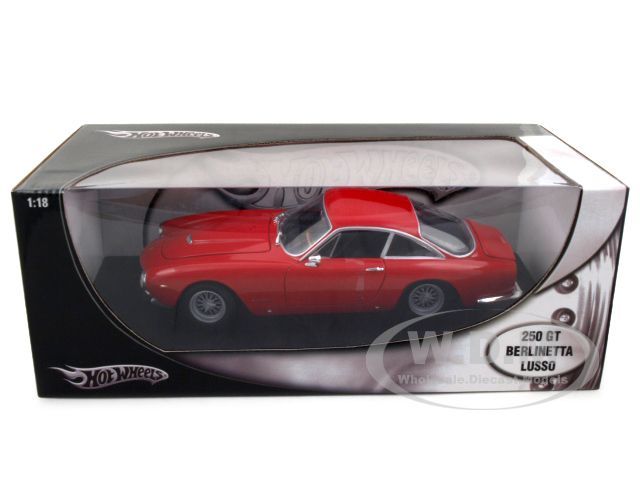   model of Ferrari 250 GT Berlinetta Lusso die cast car by Hotwheels