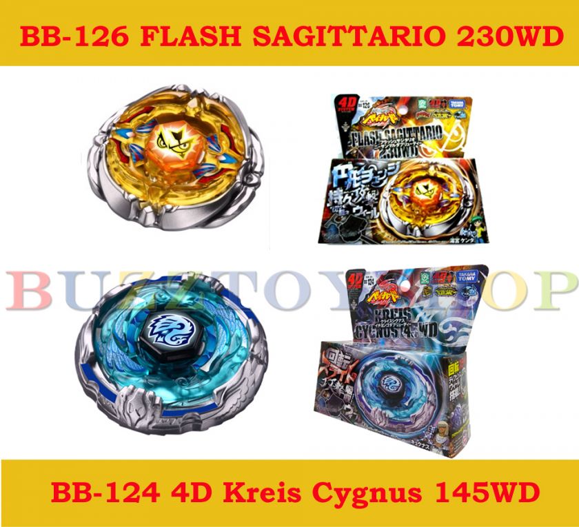   FLASH SAGITTARIO 230WD + BB124 Kreis Cygnus 145WD Metal Fury 4D Takara