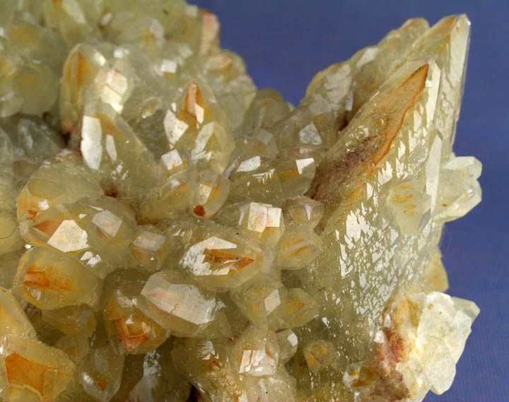 SHINY BICOLOR PHANTOM CALCITE CRYSTALS, SANTA EULALIA, MEXICO 