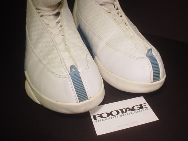   ORIGINAL OG Nike Air Jordan XV 15 WHITE COLUMBIA UNC BLUE BLACK Sz 13