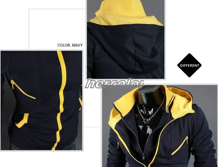 2012 Korean mens fashion double collar jacket coat Slim classic short 