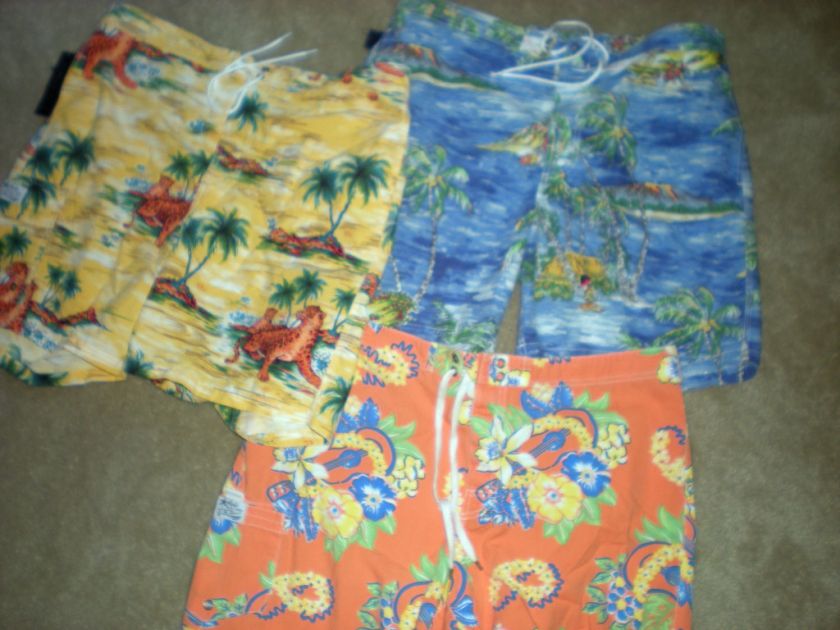 NWT Polo Ralph Lauren mens swimsuit board shorts XL, 36  