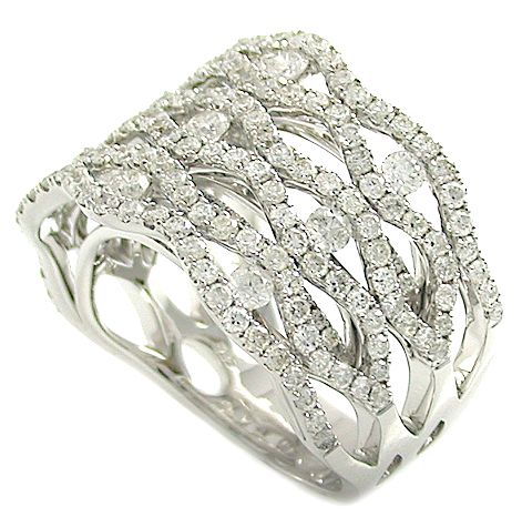 33 Ct Round Diamonds Wedding BAND RING 14K White Gold  