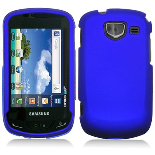 Samsung Brightside U380 Verizon Blue Rubberized Hard Case Cover+Screen 