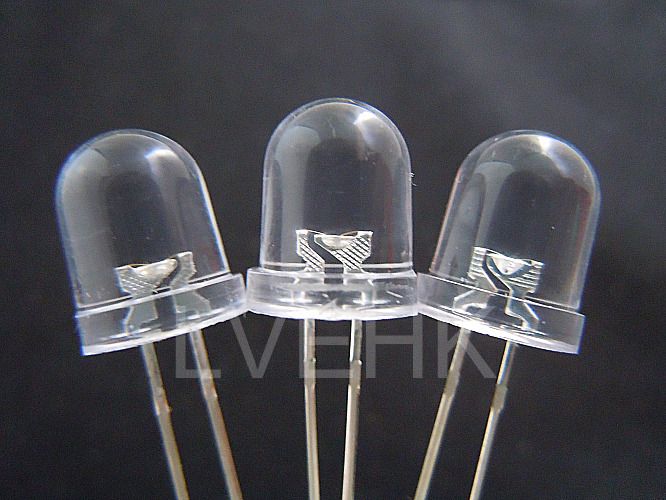 50p 8mm SUPER BRIGHT AMBER LED LAMP 45,000mcd FREE SHIP  