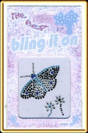 Rhinestone Stickers BUTTERFLY Body Tattoos Jewels #176  