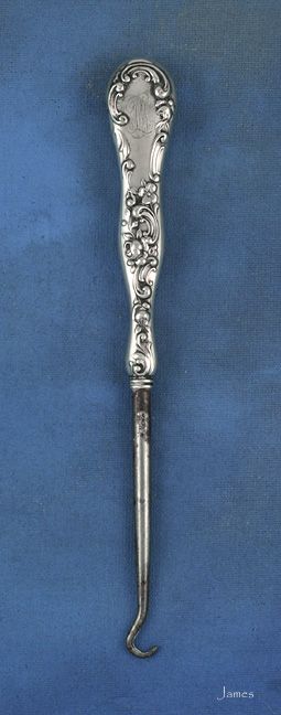 Antique Sterling Silver Button Hook Gorham  