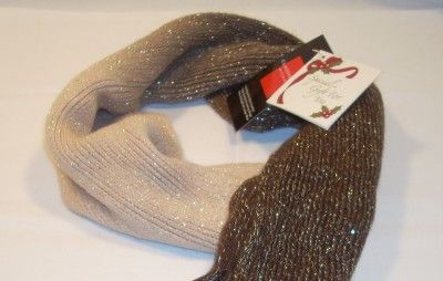 Classique Womens Sparkle Two Tone Color Scarf Scarves  