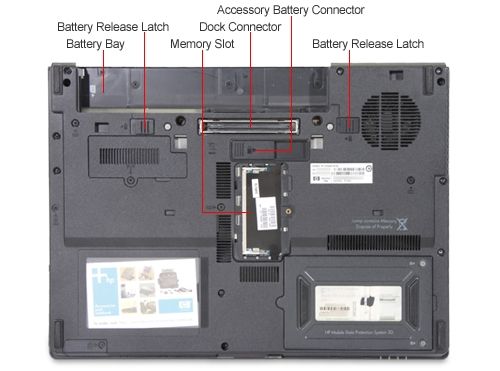 HP Compaq 6910p Notebook Computer Core 2 Duo T7300 2GHz 883585172306 