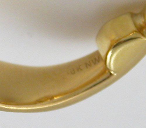 18K Yellow Gold Modern Ring Certified .81ct Trillion .38ct Princess 