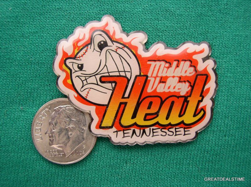 MIDDLE VALLEY HEAT TN LITTLE LEAGUE BASEBALL HAT PIN  