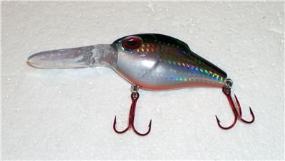 SLAB SHAD 5 BLACK HOLOGRAPHIC LIGHTNIN SHAD REMAKE  