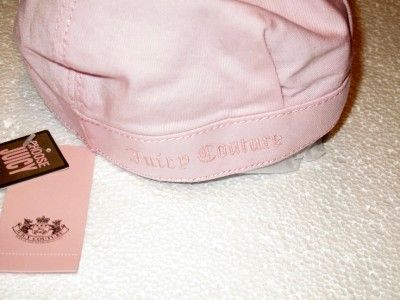 NWT Juicy Couture PINK Skyler Twill Railroad Hat  