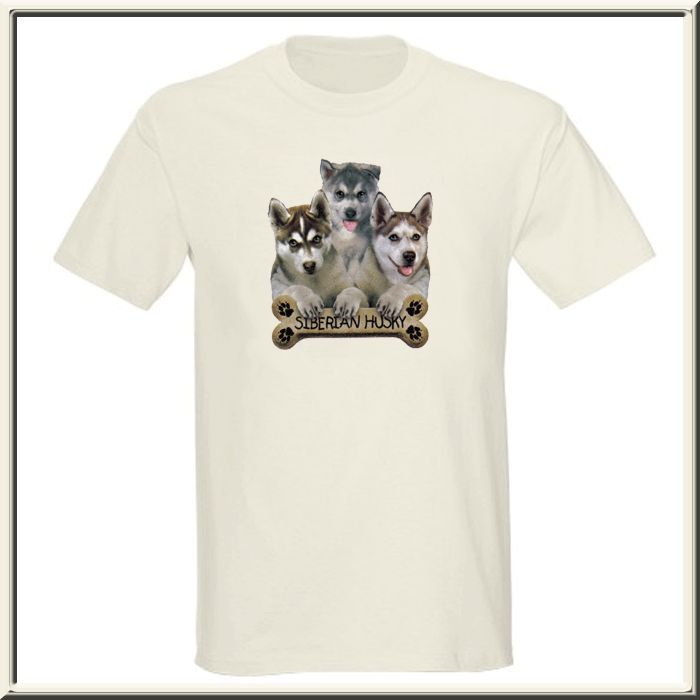 Siberian Husky Puppy Dog Bone T Shirt S XL,2X,3X,4X,5X  