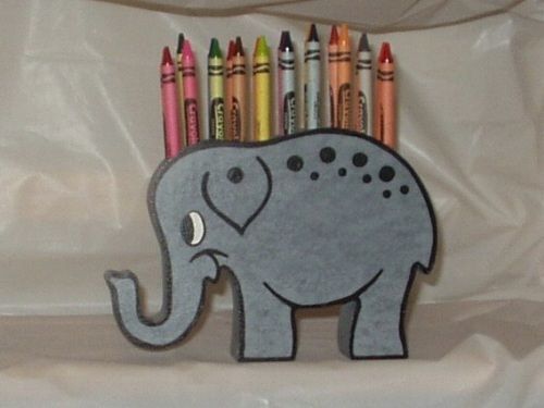 ELEPHANT, CRAYON HOLDER, CRAYOLA CRAYONS, BEST ON   