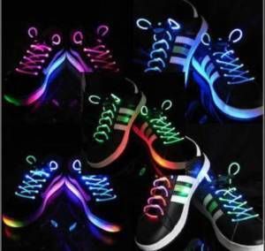 LED Party Glow Flash Light Shoelace Shoe Strap String Great XMAS gift 