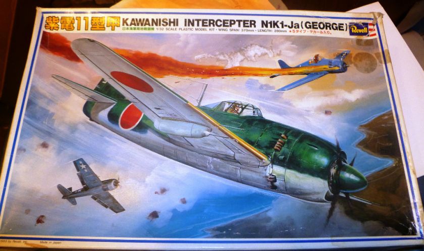 RARE REVELL TAKARA KAWANISHI SHIDEN N1K1 Ja (GEORGE) 1/32  