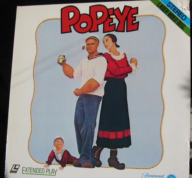 POPEYE laserdisc ROBIN WILLIAMS SHELLY DUVALL  